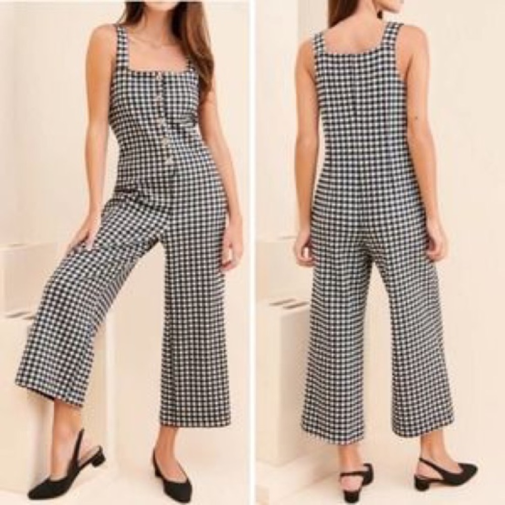 Women’s great pre-loved condition B&W MAEVE Anthropologie jumpsuit/ size small